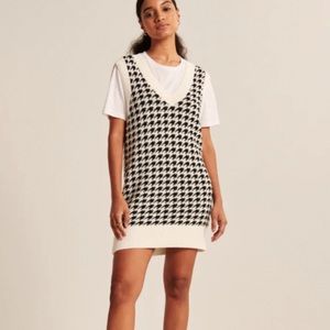 Abercrombie Houndstooth Sweater-vest Dress